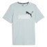 Фото #3 товара Puma Essential 2 Logo Crew Neck Short Sleeve T-Shirt Mens Blue Casual Tops 67877