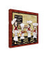 Фото #2 товара Jean Plout 'French Chefs' Canvas Art - 35" x 35"