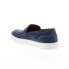 Фото #12 товара Bruno Magli Romolo BM3RMLN1 Mens Blue Suede Loafers & Slip Ons Penny Shoes