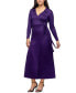 ფოტო #3 პროდუქტის Women's Comfortable Collared Wrap Maxi Dress