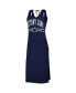 Women's Navy Penn State Nittany Lions Training V-Neck Maxi Dress