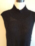 Фото #2 товара Inc International Concepts Mock Neck Sleeveless Ribbed Sweater Dress Black XL