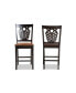 Gervais Modern and Contemporary Transitional Wood Counter Stool Set, 2 Piece