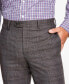 Фото #4 товара Men's Slim-Fit Stretch Plaid Suit Pants