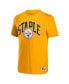 Фото #3 товара Men's NFL X Staple Yellow Pittsburgh Steelers Lockup Logo Short Sleeve T-shirt