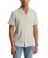 Фото #1 товара Men's Gingham Seersucker Short Sleeve Button-Front Camp Shirt