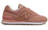 Кроссовки New Balance NB 574 женские Deep Pink B Wide 38 - фото #3