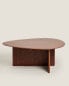 Irregular acacia centre coffee table