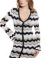 Фото #4 товара Women's Jenna Chevron-Stripe Sweater Dress