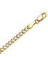 ფოტო #5 პროდუქტის 26" Two-Tone Open Curb Link Chain Necklace (3-1/6mm) in Solid 14k Gold & White Gold