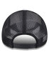 ფოტო #2 პროდუქტის Men's White/Black Brooklyn Nets Court Sport Foam A-Frame 9FORTY Adjustable Trucker Hat