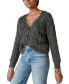 Фото #3 товара Women's Cable-Stitch Long-Sleeve Cardigan