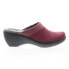 Фото #1 товара Softwalk Murietta S6015-648 Womens Burgundy Narrow Clog Sandals Shoes