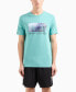 Men's Regular-Fit Gradient Box Logo Graphic T-Shirt