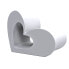 Set of Figures Alexandra House Living White Ceramic Hearts (2 Pieces)