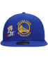 ფოტო #3 პროდუქტის Men's Royal Golden State Warriors 6x NBA Finals Champions Crown 59FIFTY Fitted Hat