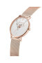 Фото #2 товара Paul Valentine Damen Armbanduhr WHITE MARBLE ROSE GOLD MESH 38 MM PV381011