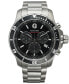 ფოტო #2 პროდუქტის Men's Swiss Chronograph Series 800 Performance Steel Bracelet Diver Watch 42mm