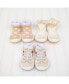 Infant Girl Breathable Washable Non-Slip Sock Shoes Lace trim - Off White