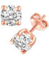 ფოტო #1 პროდუქტის Diamond Stud Earrings (3/4 ct. t.w.) in 14k White, Yellow or Rose Gold