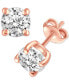 Фото #1 товара Diamond Stud Earrings (3/4 ct. t.w.) in 14k White, Yellow or Rose Gold