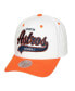 ფოტო #1 პროდუქტის Mitchell Ness Men's White Houston Astros Cooperstown Collection Tail Sweep Pro Snapback Hat