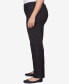 Фото #3 товара Plus Size World Traveler Slim Fit Pinstripe Short Length Pants