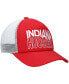 Фото #4 товара Men's Crimson, White Indiana Hoosiers Wave Foam Trucker Snapback Hat