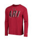 Men's Cardinal Arizona Cardinals Combine Authentic Static Abbreviation Long Sleeve T-shirt