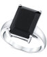 ფოტო #1 პროდუქტის Onyx Statement Ring in Sterling Silver