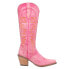 Фото #2 товара Dingo Texas Tornado Embroidered Snip Toe Cowboy Womens Pink Casual Boots DI943-