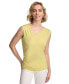 ფოტო #1 პროდუქტის Women's Asymmetrical-Neck Sleeveless Top