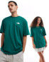 The North Face Mountain Sketch back print oversized t-shirt in green