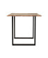 Фото #4 товара Modern Industrial Dining Table: Acacia Wood Top, Iron Frame