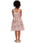 ფოტო #2 პროდუქტის Toddler & Little Girls Flower-Detail Floral-Mesh Dress