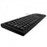 V7 USB/PS2 Wired Keyboard – UK - Full-size (100%) - Wired - USB - Mechanical - QWERTY - Black