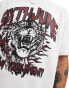 Фото #2 товара Sixth June vintage tiger print t-shirt in white