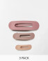 Фото #2 товара Kitsch Matte Flat Lay Claw Clip Flat 3pc - Terracotta