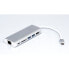 Фото #5 товара ROLINE 12.02.1037 - Wired - USB 3.2 Gen 1 (3.1 Gen 1) Type-C - Silver - MicroSD (TransFlash) - SD - USB