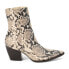 Фото #1 товара Matisse Caty Snake Pointed Toe Zippered Womens Beige, Black Dress Boots CATY-81