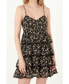 ფოტო #1 პროდუქტის Women's Floral Printed Tiered Mini Dress