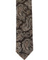 Фото #2 товара Boss Hugo Boss Medium Grey Fantasy Wool-Blend Tie Men's Grey Pce.