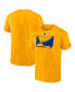 Фото #1 товара Men's Gold St. Louis Blues Authentic Pro Core Collection Secondary T-shirt