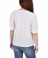 Women's Short Sleeve Balloon Sleeve Top