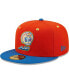 ფოტო #1 პროდუქტის Men's Orange, Blue Calaveras de West Michigan Copa De La Diversion 59FIFTY Fitted Hat