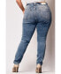 Фото #3 товара Plus Size High Rise Skinny Jeans