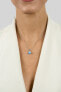 Фото #3 товара Modern silver pendant with light blue synthetic opal PT110WLB