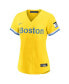 Фото #2 товара Women's Gold, Light Blue Boston Red Sox City Connect Replica Jersey