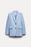 Zw collection fitted buttoned blazer