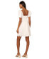 Women's Cotton Eyelet Puff-Sleeve Fit & Flare Dress